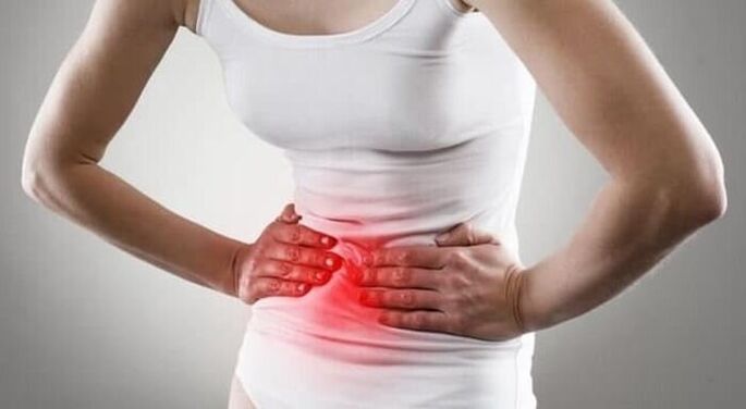 stomach pain with gastritis